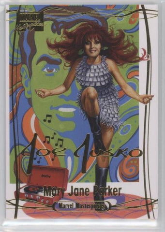 2016 Upper Deck Marvel Masterpieces Base Set - Gold Foil Signature Series #14 Mary Jane Parker