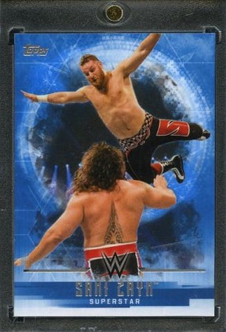 2017 Topps WWE Undisputed #1/1 Sami Zayn Blank Back