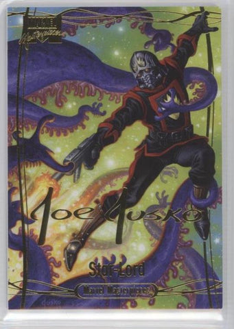 2016 Upper Deck Marvel Masterpieces Base Set - Gold Foil Signature Series #41 Star-Lord