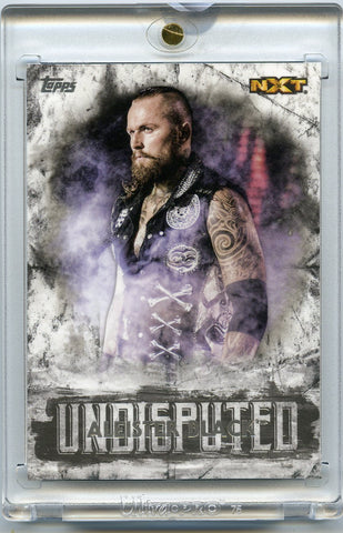 2018 Topps WWE Undisputed #1/1 Aleister Black Blank Back