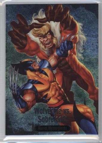 2016 Upper Deck Marvel Masterpieces Battle Spectra- #BS-2 Wolverine vs. Sabretooth