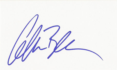 ALEC BALDWIN SIGNED 3x5 INDEX CARD COA AUTHENTIC