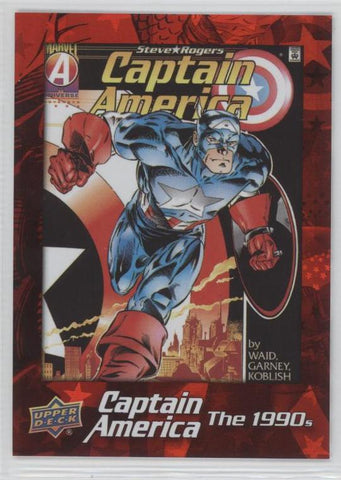 2016 Upper Deck E-Pack Captain America 75th Anniversary Red Foil Parallel DEC-22 #105/175