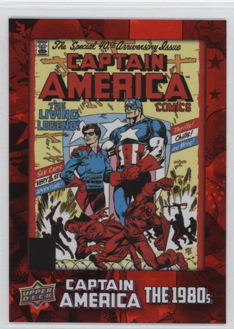 2016 Upper Deck E-Pack Captain America 75th Anniversary Red Foil Parallel DEC-46 #162/175