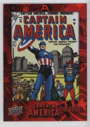 2016 Upper Deck E-Pack Captain America 75th Anniversary Red Foil Parallel DEC-68 #073/175