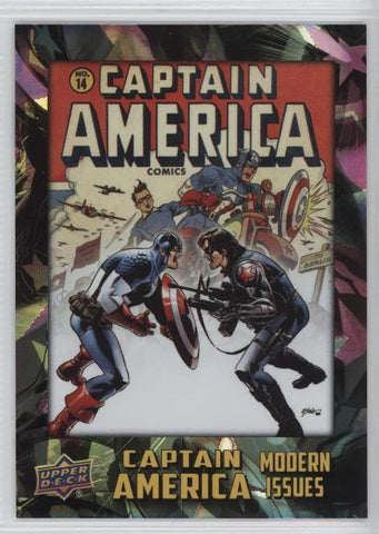 2016 Upper Deck E-Pack Captain America 75th Anniversary White Foil Parallel DEC-10 #13/75