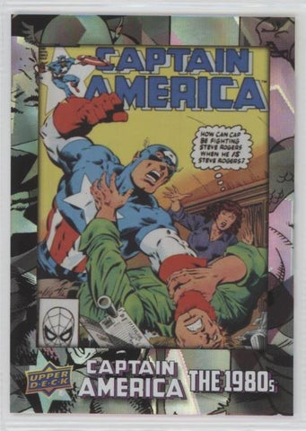 2016 Upper Deck E-Pack Captain America 75th Anniversary White Foil Parallel DEC-42 #07/75