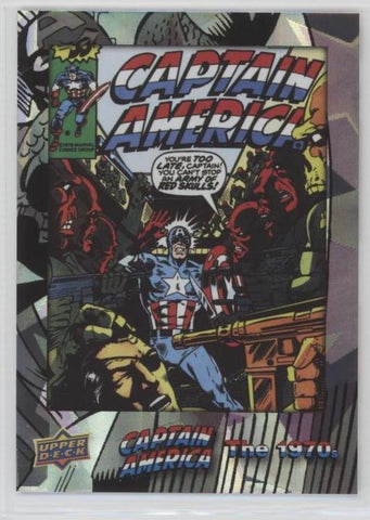 2016 Upper Deck E-Pack Captain America 75th Anniversary White Foil Parallel DEC-48 #63/75