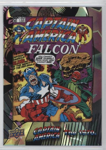 2016 Upper Deck E-Pack Captain America 75th Anniversary White Foil Parallel DEC-49 #09/75