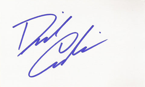 DAVID CARRADINE SIGNED 3x5 INDEX CARD COA AUTHENTIC