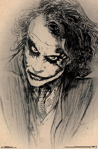 DC COMICS MOVIE - THE DARK KNIGHT - THE JOKER - SKETCH