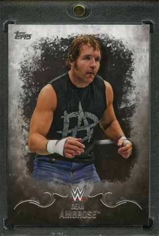 2016 Topps WWE Undisputed #1/1 Dean Ambrose Blank Back