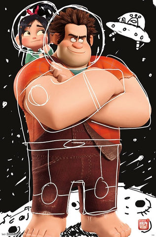 DISNEY WRECK IT RALPH - RALPH BREAKS THE INTERNET - SPACE DOODLE