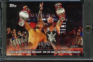 2018 Topps WWE Road to Wrestlemania #1/1 Luke Gallows & Karl Anderson Blank Back