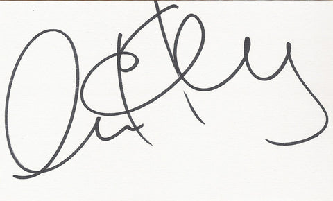 ANNE HATHAWAY SIGNED 3x5 INDEX CARD COA AUTHENTIC
