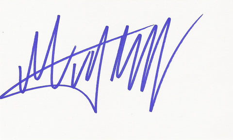 MICK JAGGER SIGNED 3x5 INDEX CARD COA AUTHENTIC