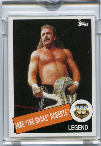 2015 Topps WWE Heritage #1/1 Jake "the Snake" Roberts Blank Back