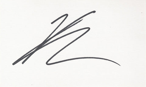 KEIRA KNIGHTLEY SIGNED 3x5 INDEX CARD COA AUTHENTIC