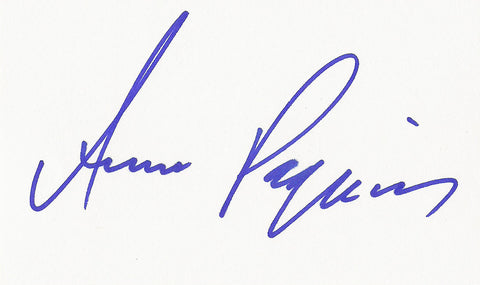 ANNA PAQUIN SIGNED 3x5 INDEX CARD COA AUTHENTIC