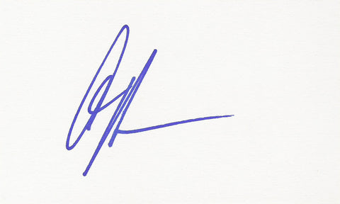 JOAQUIN PHOENIX SIGNED 3x5 INDEX CARD COA AUTHENTIC