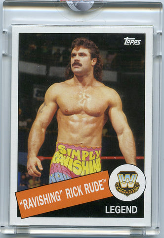 2015 Topps WWE Heritage #1/1 "Ravishing" Rick Rude Blank Back