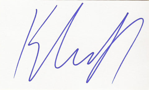 KYRA SEDGWICK SIGNED 3x5 INDEX CARD COA AUTHENTIC