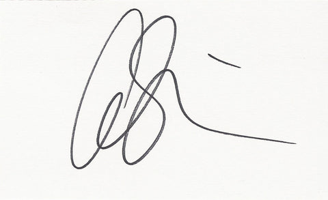 ASHLEY SIMPSON SIGNED 3x5 INDEX CARD COA AUTHENTIC