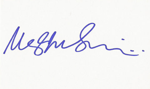 MAGGIE SMITH SIGNED 3x5 INDEX CARD COA AUTHENTIC