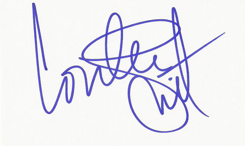 LORETTA SWIFT SIGNED 3x5 INDEX CARD COA AUTHENTIC