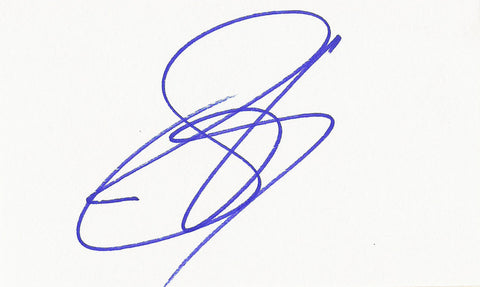 STEVEN TYLER SIGNED 3x5 INDEX CARD COA AUTHENTIC