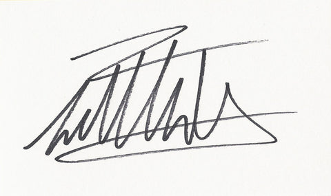 EDDIE VAN HALEN SIGNED 3x5 INDEX CARD COA AUTHENTIC