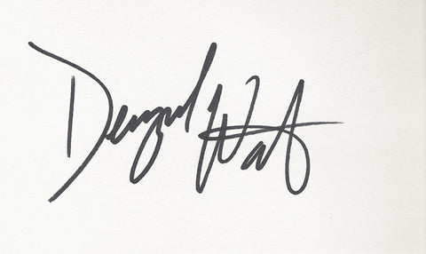 DENZEL WASHINGTON SIGNED 3x5 INDEX CARD COA AUTHENTIC