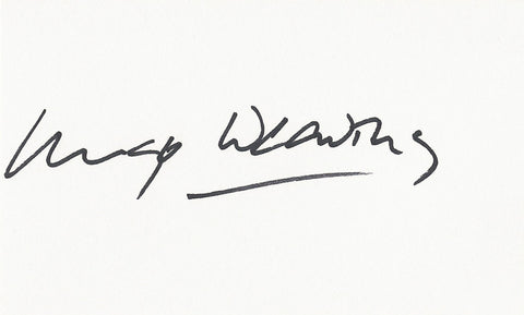 HUGO WEAVING SIGNED 3x5 INDEX CARD COA AUTHENTIC