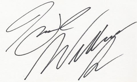 HANK WILLIAMS JR. SIGNED 3x5 INDEX CARD COA AUTHENTIC