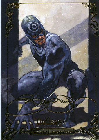 2018 Upper Deck Marvel Masterpieces Base Set - Gold Foil Signature Series #48 Bullseye