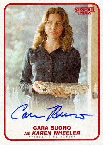 2018 Topps Stranger Things Cara Buono as Karen Wheeler Authentic Autograph