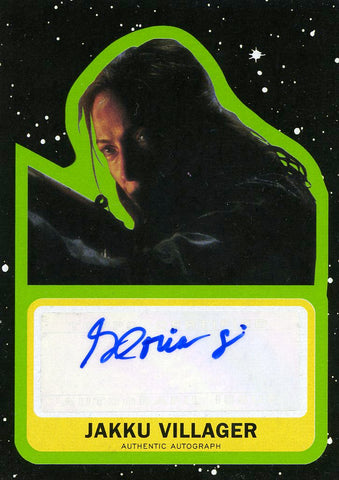 2017 Topps Star Wars Journey to the Last Jedi Jakku Villager Gloria Garcia Authentic Autograph A-GGA