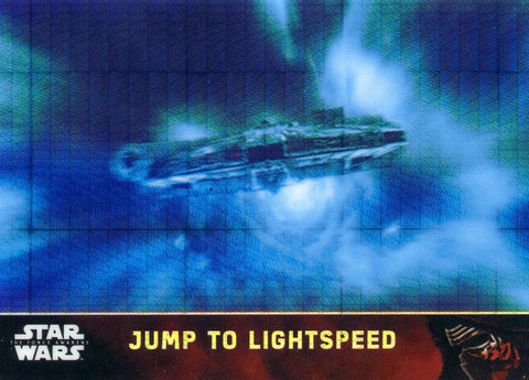 2016 TOPPS STAR WARS THE FORCE AWAKENS CHROME REFRACTOR JUMP TO LIGHTSPEED #19/99