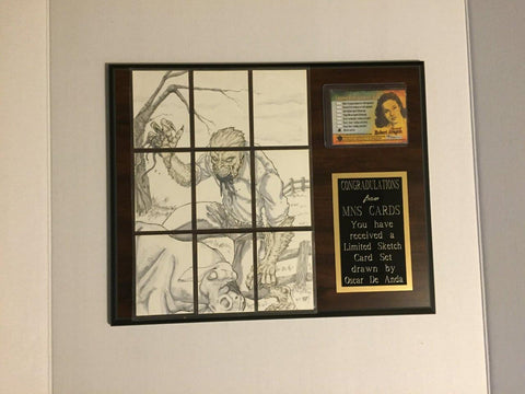 THE ART OF ROBERT ARAGON WOLFMAN SKETCH CARD SET BY OSCAR DE ANDA
