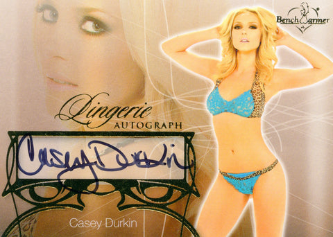 2013 Bench Warmer Casey Dunkin Lingerie Authentic Autograph