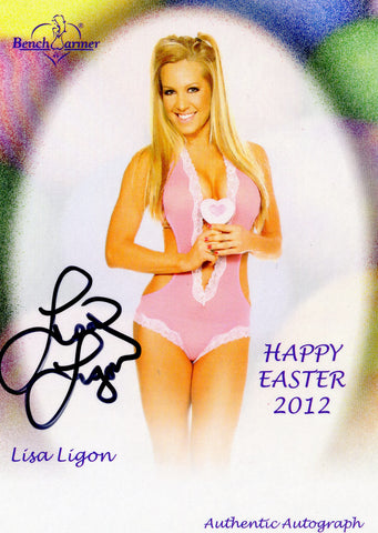 2012 Bench Warmer Happy Easter Lisa Ligon Authentic Autograph