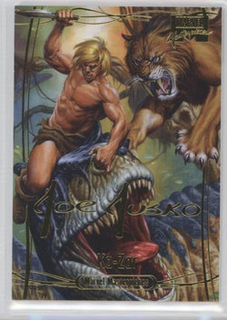 2016 Upper Deck Marvel Masterpieces Base Set - Gold Foil Signature Series #15 Ka-Zar