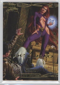 2016 Upper Deck Marvel Masterpieces Base Set - Gold Foil Signature Series #16 Satana