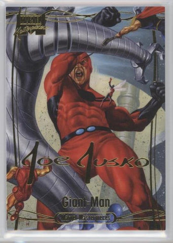 2016 Upper Deck Marvel Masterpieces Base Set - Gold Foil Signature Series #17 Giant-Man