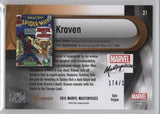 2016 Upper Deck Marvel Masterpieces Base Set - Epic Purple Foil #21 Kraven