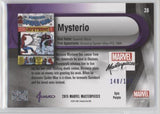 2016 Upper Deck Marvel Masterpieces Base Set - Epic Purple Foil #28 Mysterio