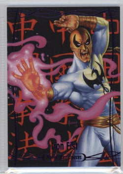 2016 Upper Deck Marvel Masterpieces Base Set - Epic Purple Foil #32 Iron Fist