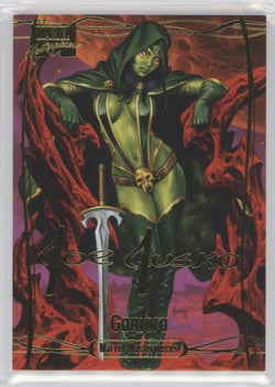 2016 Upper Deck Marvel Masterpieces Base Set - Gold Foil Signature Series #34 Gamora