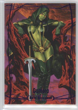 2016 Upper Deck Marvel Masterpieces Base Set - Epic Purple Foil #34 Gamora