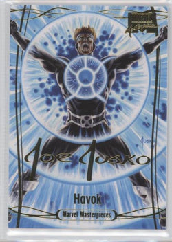 2016 Upper Deck Marvel Masterpieces Base Set - Gold Foil Signature Series #42 Havok